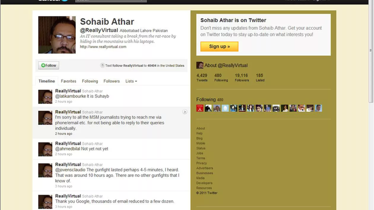 Omul care a postat primul pe Twitter moartea lui Osama Bin Laden
