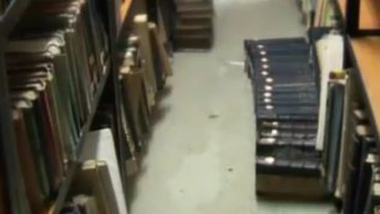 Biblioteca Universității din Craiova, inundată: Peste 100.000 de volume distruse
