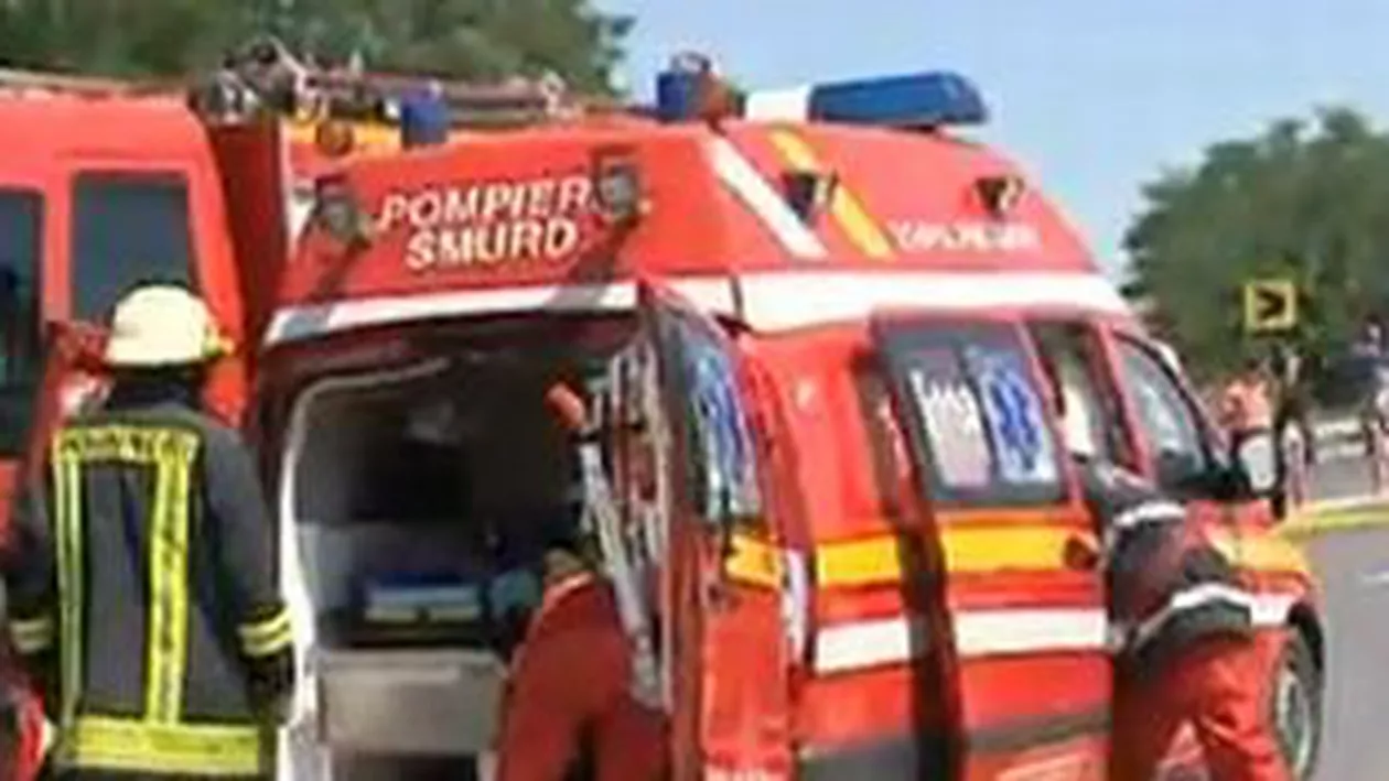 Sibiu: Un polițist a fost rănit, în urma unui accident rutier produs pe DN 1