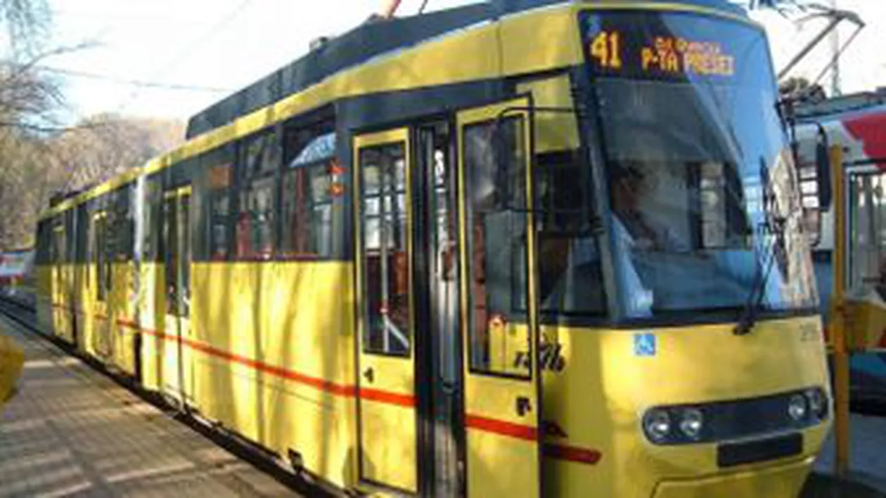 Traseul liniei de tramvai 41 din Capitală, modificat pentru o zi