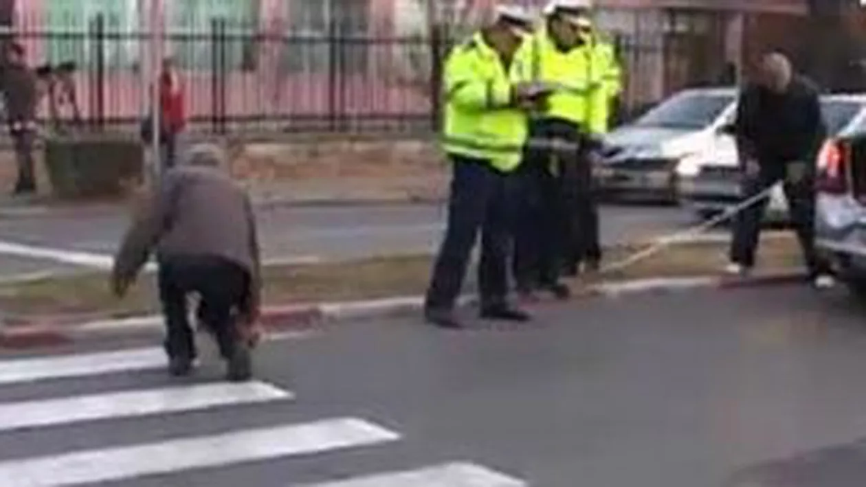 Târgu Jiu: Un tânăr a fost rănit pe trecerea de pietoni de un polițist care circula cu viteză