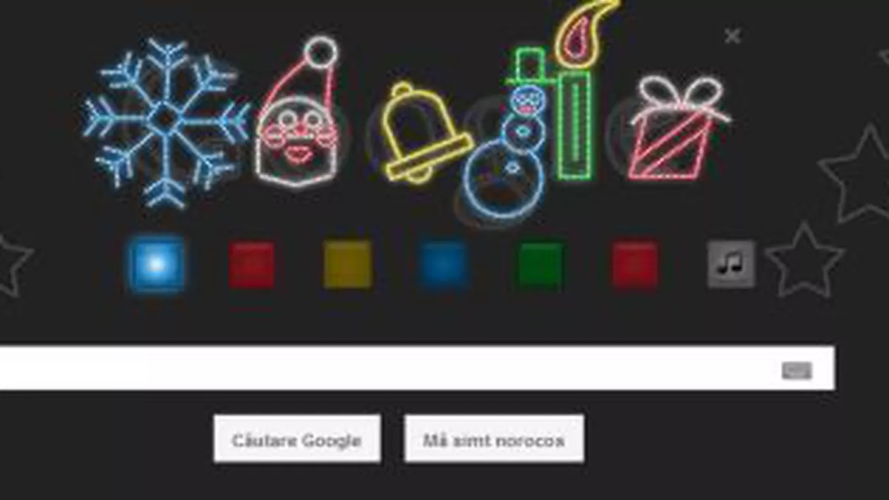 Google celebrează Crăciunul cu un logo muzical