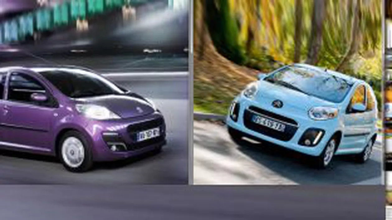 Citroën C1 și Peugeot 107 primesc un curajos facelift (FOTO)