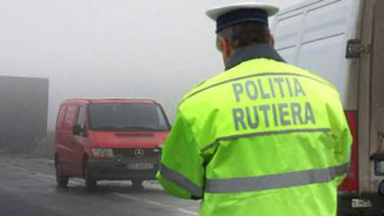 Trafic rutier blocat timp de o oră pe DN1, la intrarea în Predeal, în urma unui accident rutier