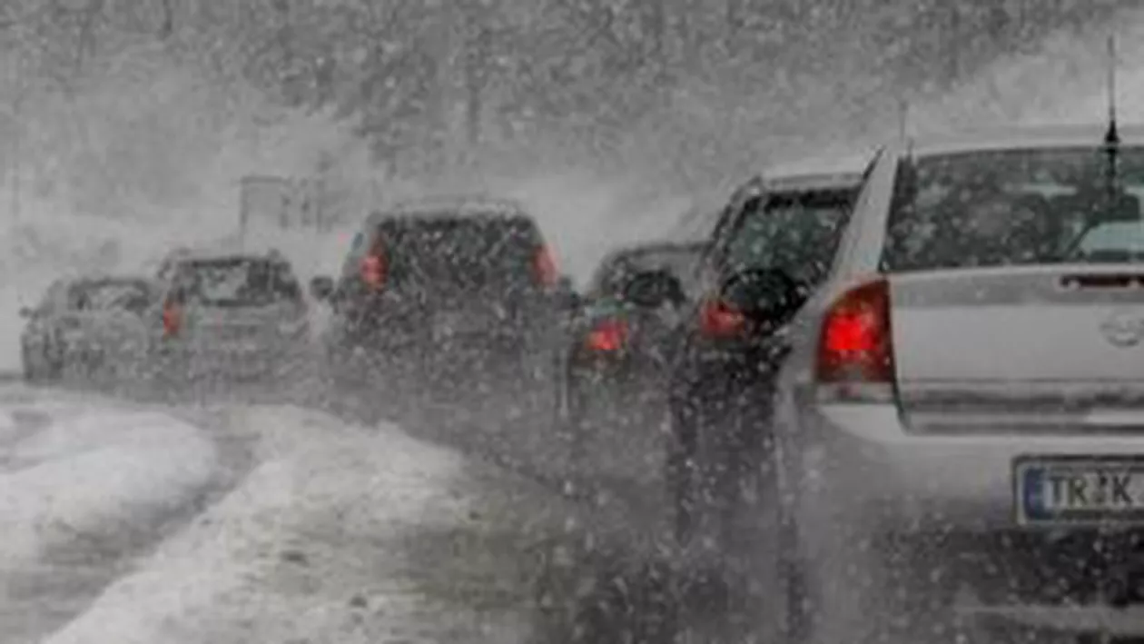 Proba practică a examenului auto, suspendată din cauza ninsorilor