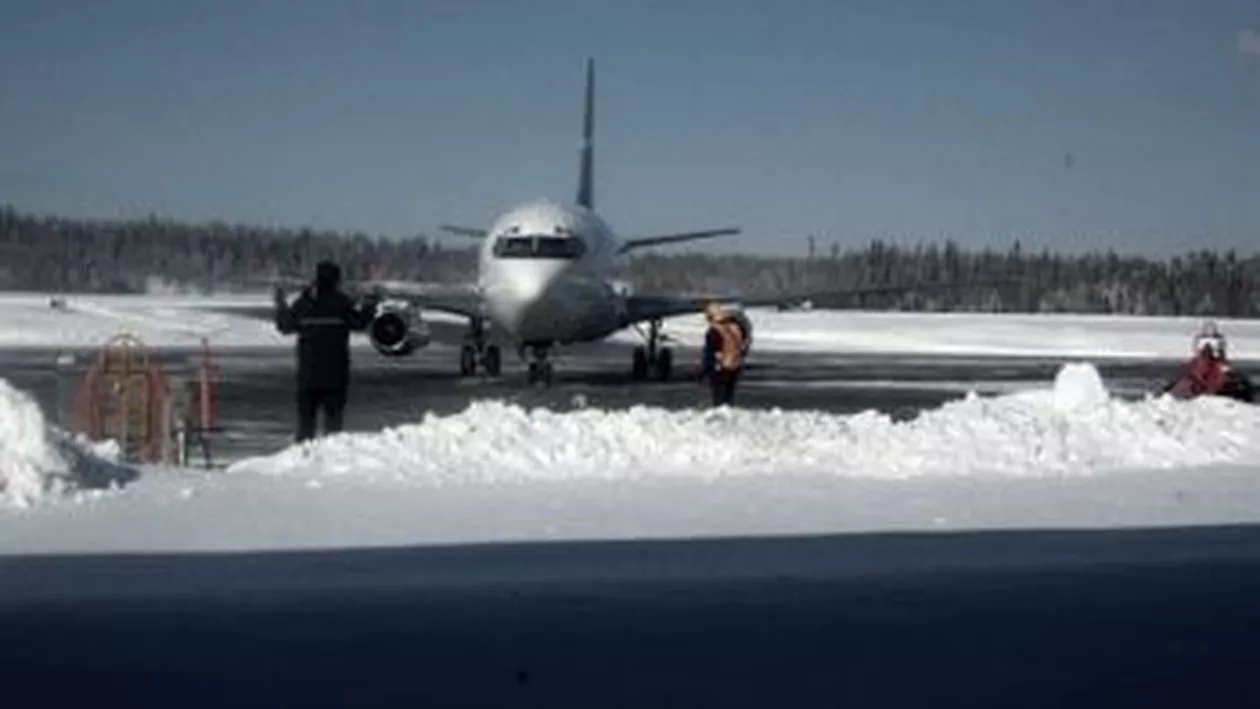 Cinci curse de pe Aeroportul Iași au fost anulate din cauza condițiilor meteo