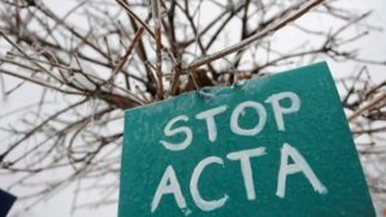 Oradea: Aproximativ 60 de persoane protestează faţă de ACTA