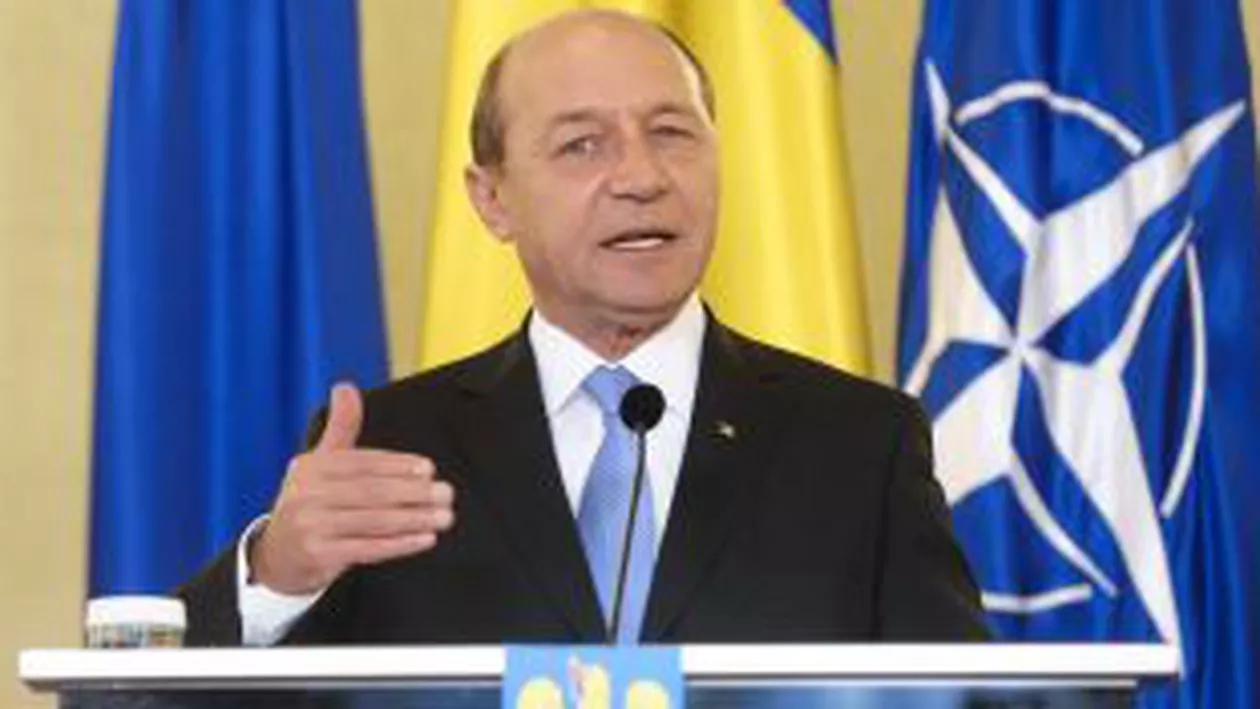 Traian Băsescu susține o declarație de presă la Palatul Cotroceni, după consultările cu liderii coaliției