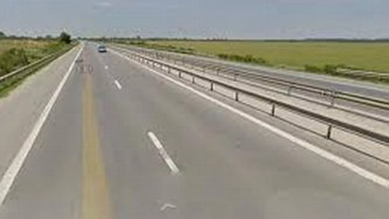 Circulație îngreunată pe A1 din cauza unui incendiu de vegetație