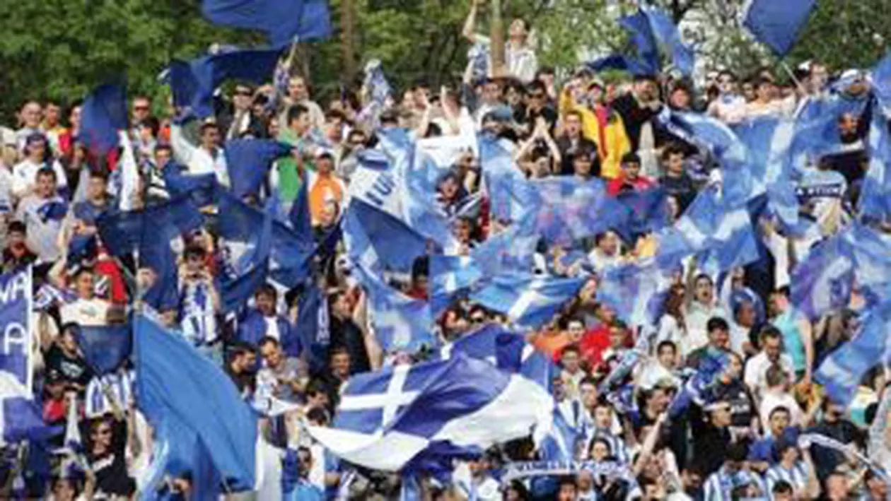 Mii de suporteri au protestat față de decizia FRF de a dezafilia echipa Universitatea Craiova