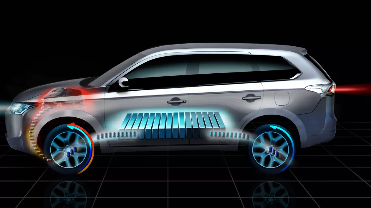 Mitsubishi Outlander Plug-in Hybrid EV prezentat înaintea premierei mondiale de la Paris