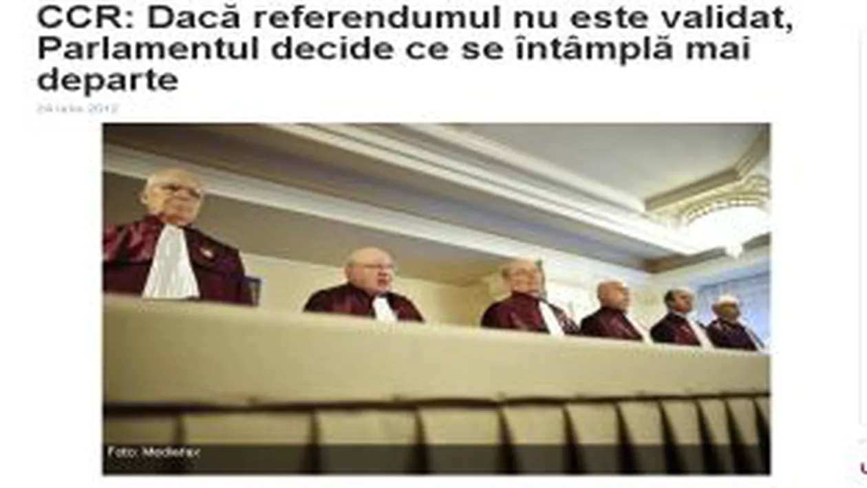 REVISTA PRESEI – Miercuri, 25 iulie: Boicotarea referendumului și decizia CCR privind orele de vot la referendum – principalele subiecte