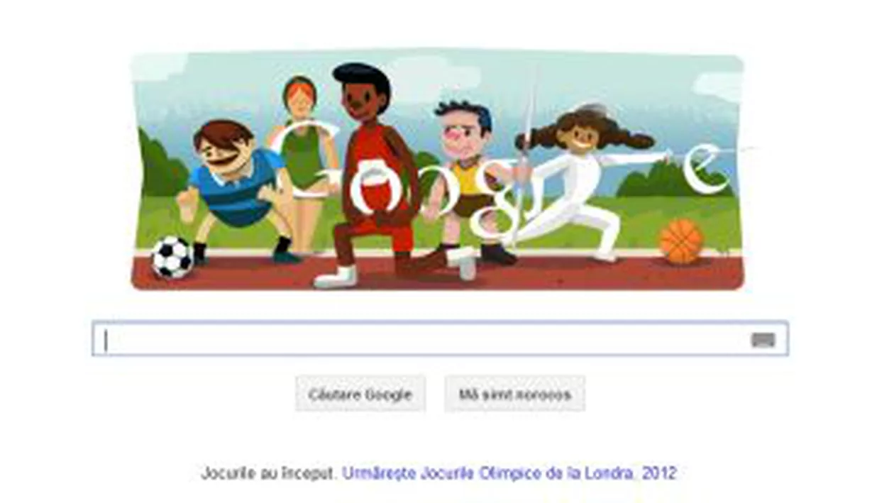 Google celebrează deschiderea Jocurilor Olimpice de la Londra printr-un nou logo special