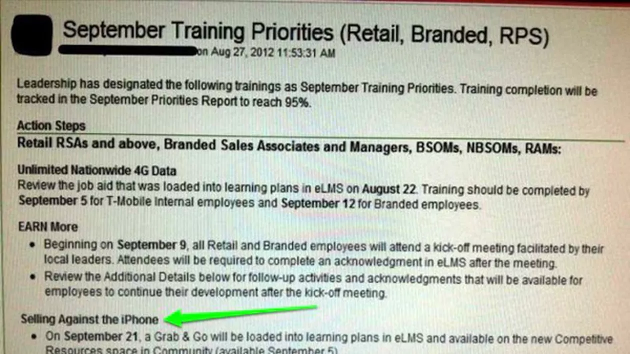 T-Mobile sabotează vânzarea lui iPhone 5 în Statele Unite