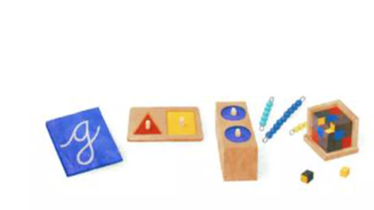 Google o omagiază pe Maria Montessori, medic și pedagog italian, printr-un logo special