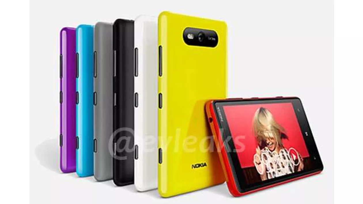 Nokia lansează miercuri primele telefoane cu Windows 8. Pe net au apărut deja imagini cu Nokia Lumia 920 și Lumia 820 (FOTO)