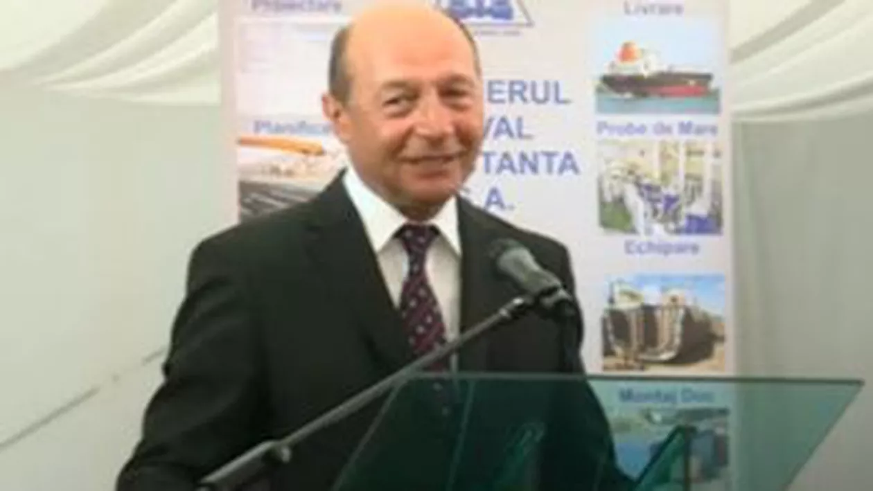 Traian Băsescu, la Şantierul Naval din Constanţa: Este o societate de care mă simt legat sufletește. Aici am simțit responsabilitate