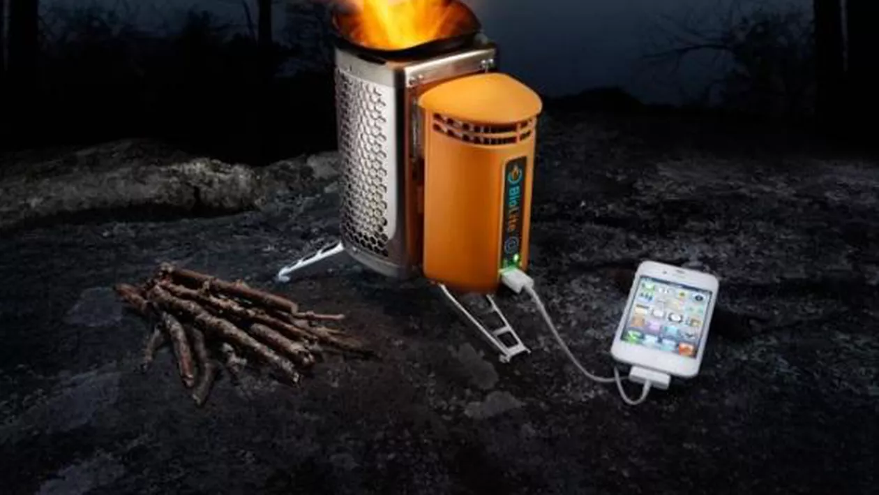 BioLite Camp Stove, soba de camping care îţi încarcă telefonul