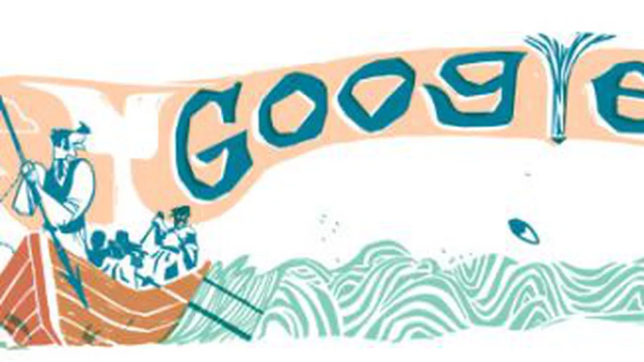 Google și-a modificat logo-ul pentru a marca 161 de ani de la publicarea primei ediţii a romanului "Moby Dick"