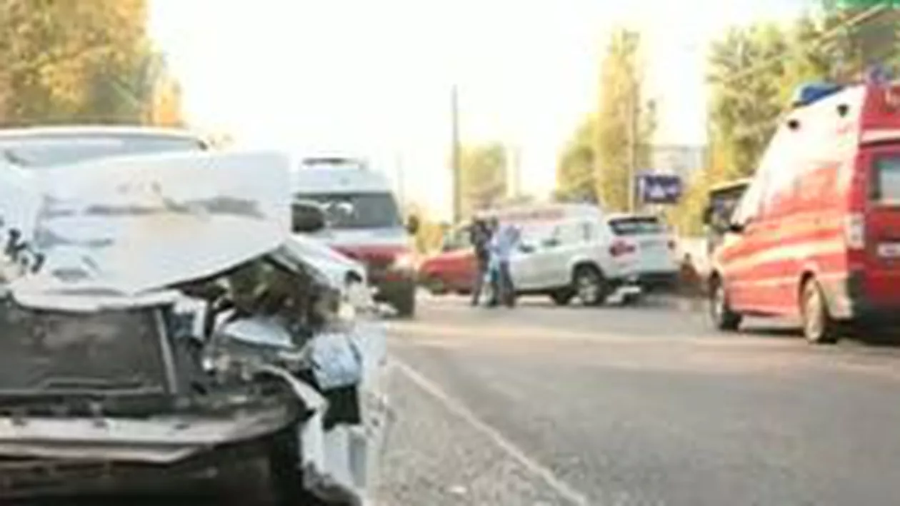 Accident cu cinci răniți în Capitală