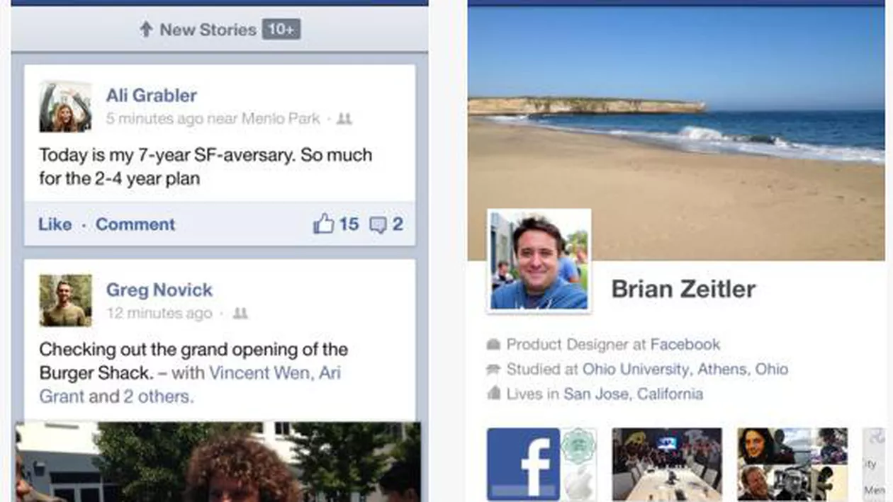 Facebook îmbunătățește aplicația iOS și ghidul utilizatorului