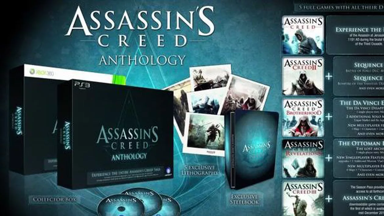 Ubisoft confirmă lansarea Antologiei Assassin's Creed