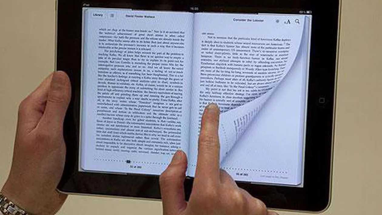 Apple patentează întoarcerea de pagină electronică în e-reader