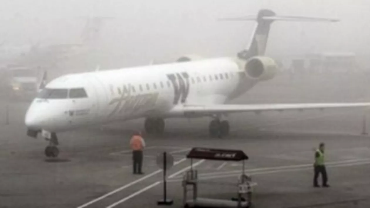Cinci curse aeriene de pe Aeroportul Internațional  "Traian Vuia" din Timișoara, anulate din cauza condițiilor meteorologice