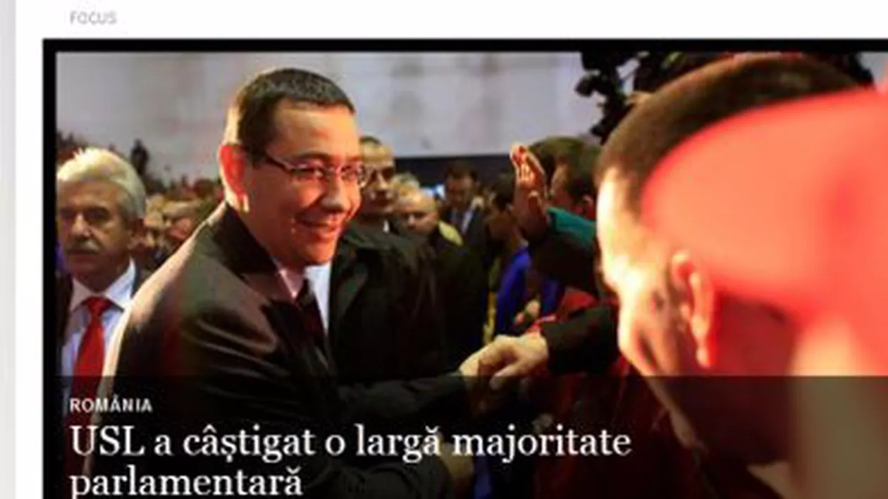 Deutsche Welle: USL, victorie clară la parlamentare. Băsescu trebuie să se pregătească de un compromis