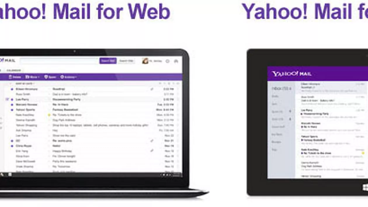 Yahoo mail își schimbă interfața: Vezi noile designuri ale aplicațiilor mobile