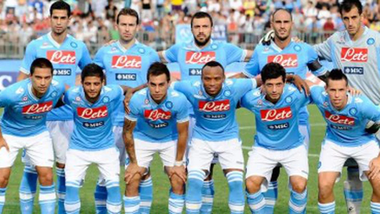 Napoli, penalizată cu două puncte pentru trucarea unui meci la pariuri