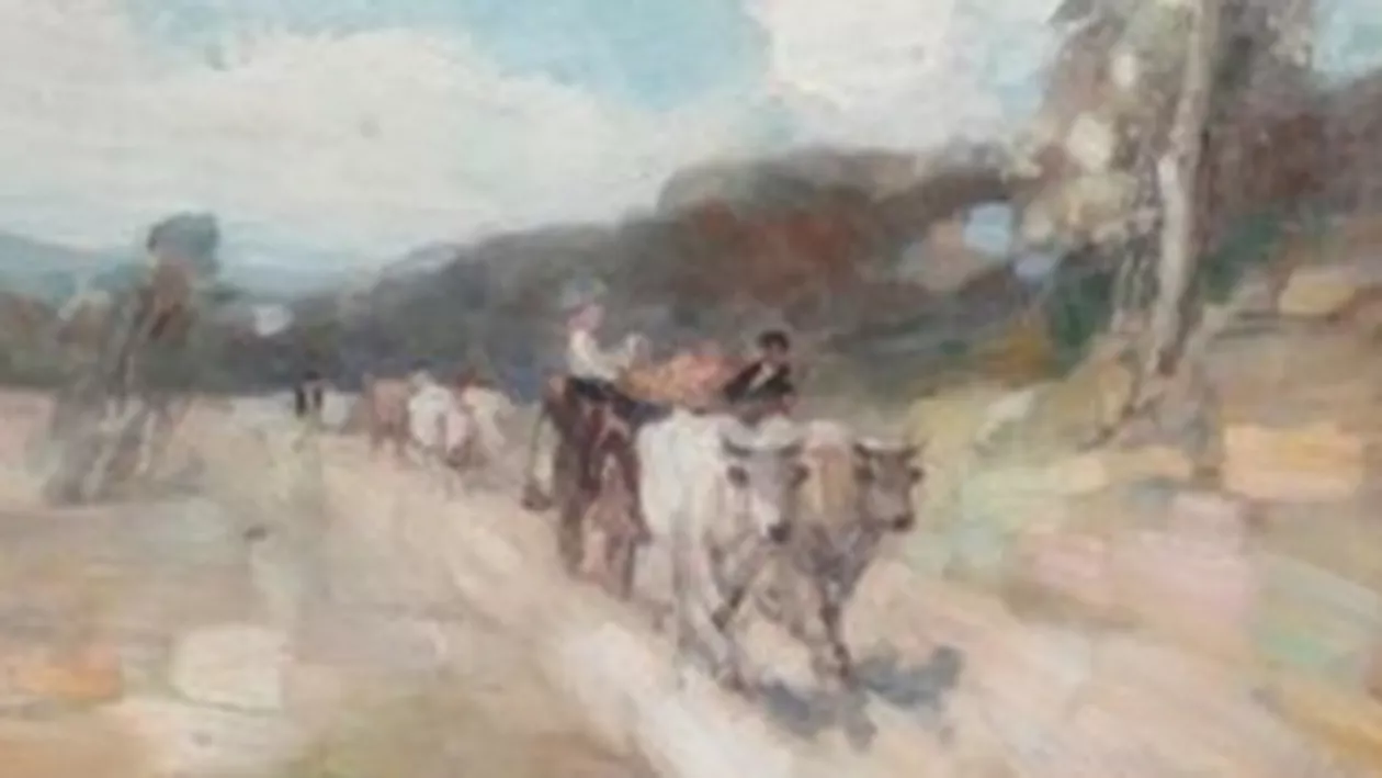 Tabloul "Întoarcerea de la târg", de Nicolae Grigorescu, vândut cu 165.000 de euro