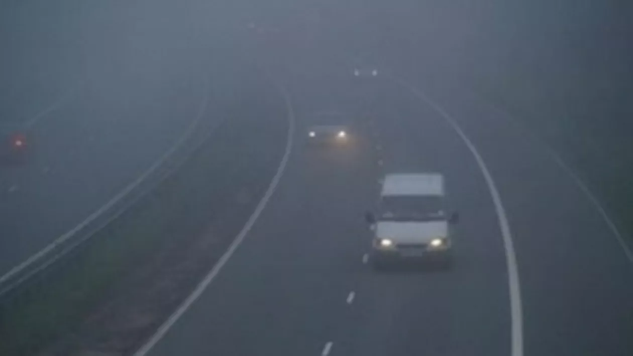 Cod galben de ceață pentru județele Brașov, Covasna și Satu Mare