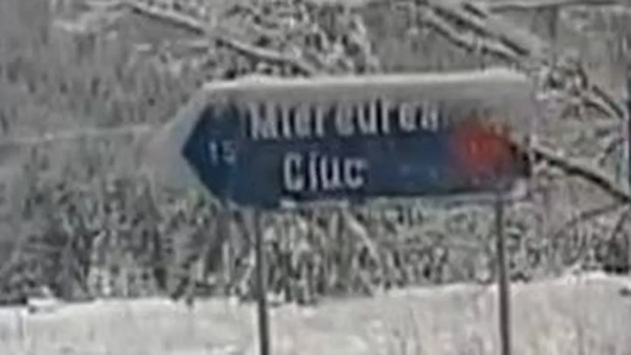 Ger de crapă pietrele la Miercurea Ciuc: S-au înregistrat -26 grade, cea mai scăzută temperatură din țară