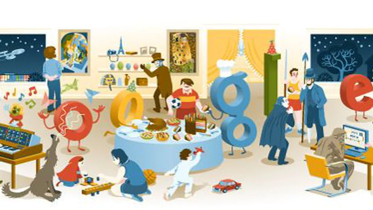 Google urează utilizatorilor săi un "An nou fericit!", printr-un logo special