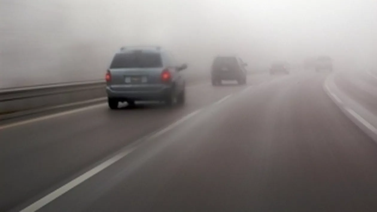 ANM: Cod galben de ceață în județele Dolj, Bacău și Vrancea