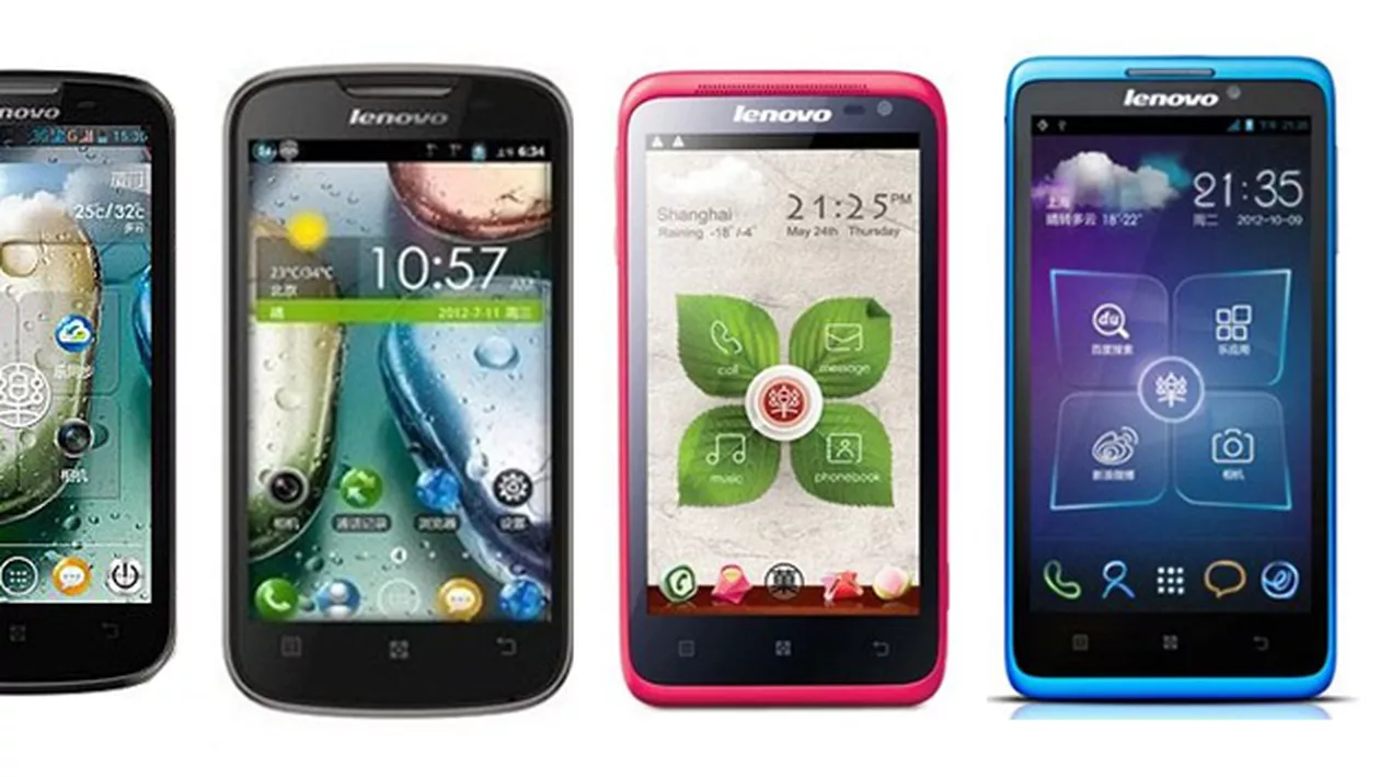 CES 2013: Lenovo prezintă patru noi smartphone-uri dual SIM