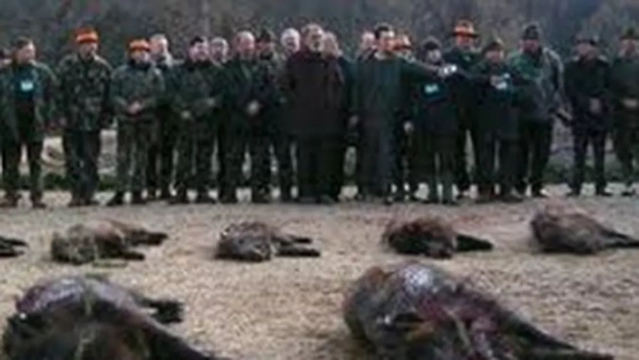 Vânătoarea de pe domeniul de la Balc, organizată de Ion Țiriac, a început