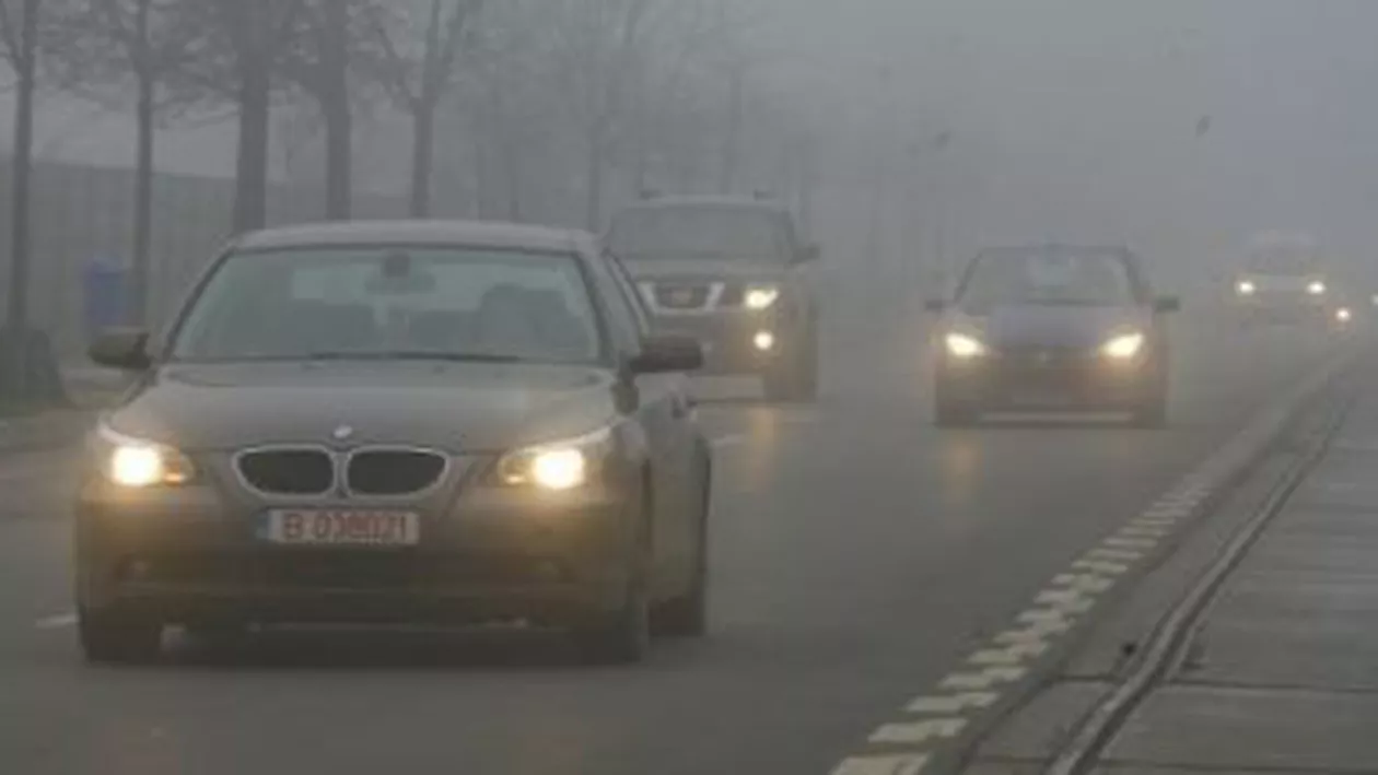 ANM: Cod galben de ceață valabil pentru județele Teleorman, Giurgiu, Ialomița, Călărași, Ilfov și pentru București