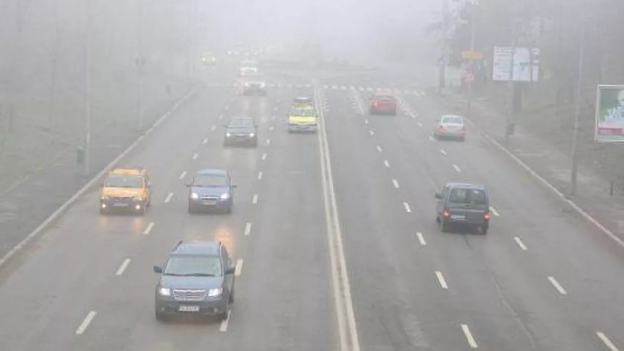 Cod galben de ceaţă pentru judeţele Dolj şi Olt, valabil până la ora 21.00
