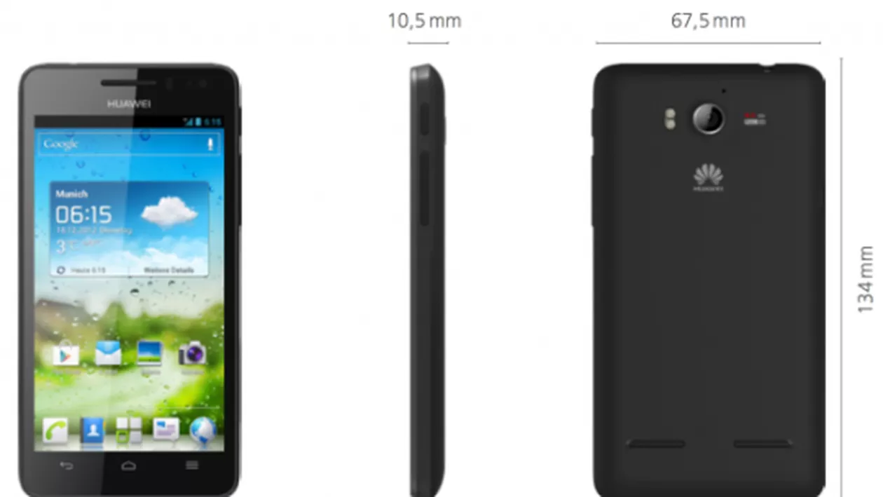 Huawei lansează Ascend G615, un smartphone capabil cu ecran "normal"
