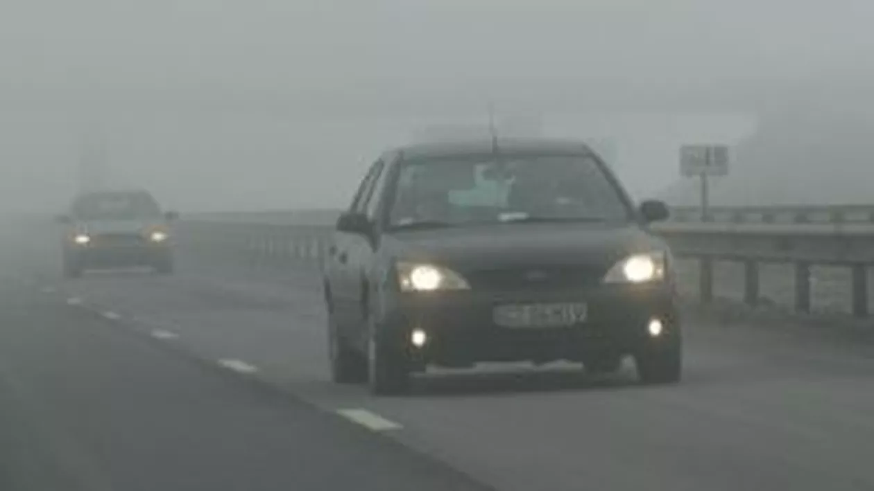 Cod galben de ceață pentru județele Vrancea și Galați, inclusiv drumurile europene, naţionale şi judeţene aferente