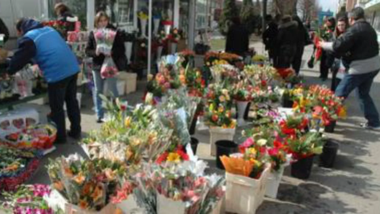 Controale la comercianții de flori din Capitală: Vânzătorii, suspectați de evaziune fiscală