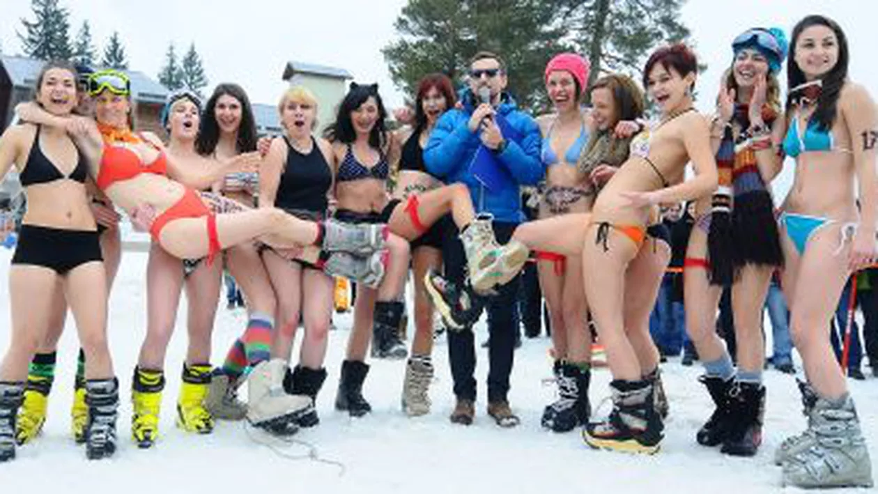 Prima ediție de Miss Bikini de pe pârtia de la Păltiniș a avut o concurentă de 75 de ani (FOTO și VIDEO)