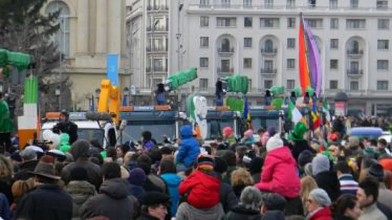 Prima paradă de Saint Patrick's Day din București: Circa 1.000 de persoane au luat parte la celebra sărbătoare irlandeză