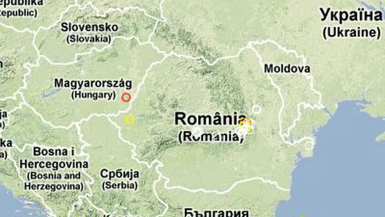 Cutremur de 2,5 produs la granița cu Ungaria