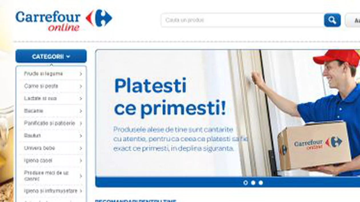 S-a deschis hipermarketul online Carrefour România: Serviciul este disponibil pentru București și zona limitrofă