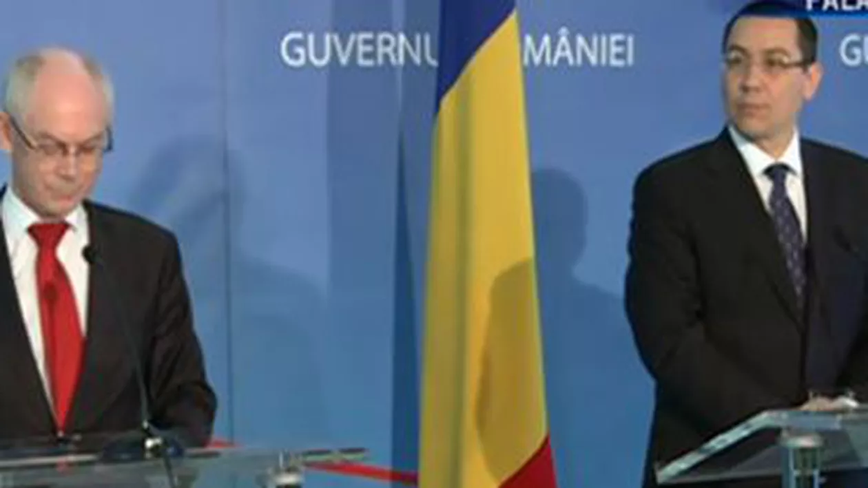 Herman van Rompuy: Sunt încurajat de îmbunătăţirile ce au avut loc în România şi sunt convins că această atitudine va fi în beneficiul tuturor