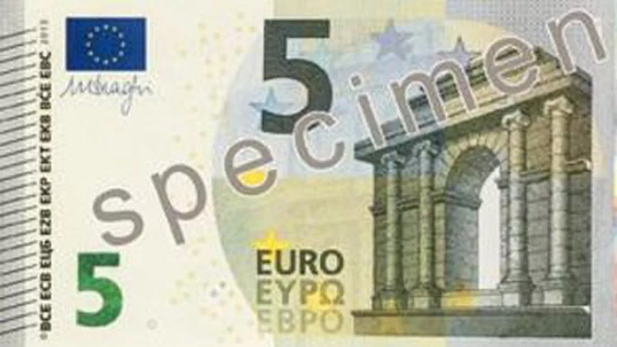 Intră în circulație bancnota de 5 euro: Este prima bancnotă din seria ”Europa” care va fi emisă în întreaga zonă euro (FOTO și VIDEO)
