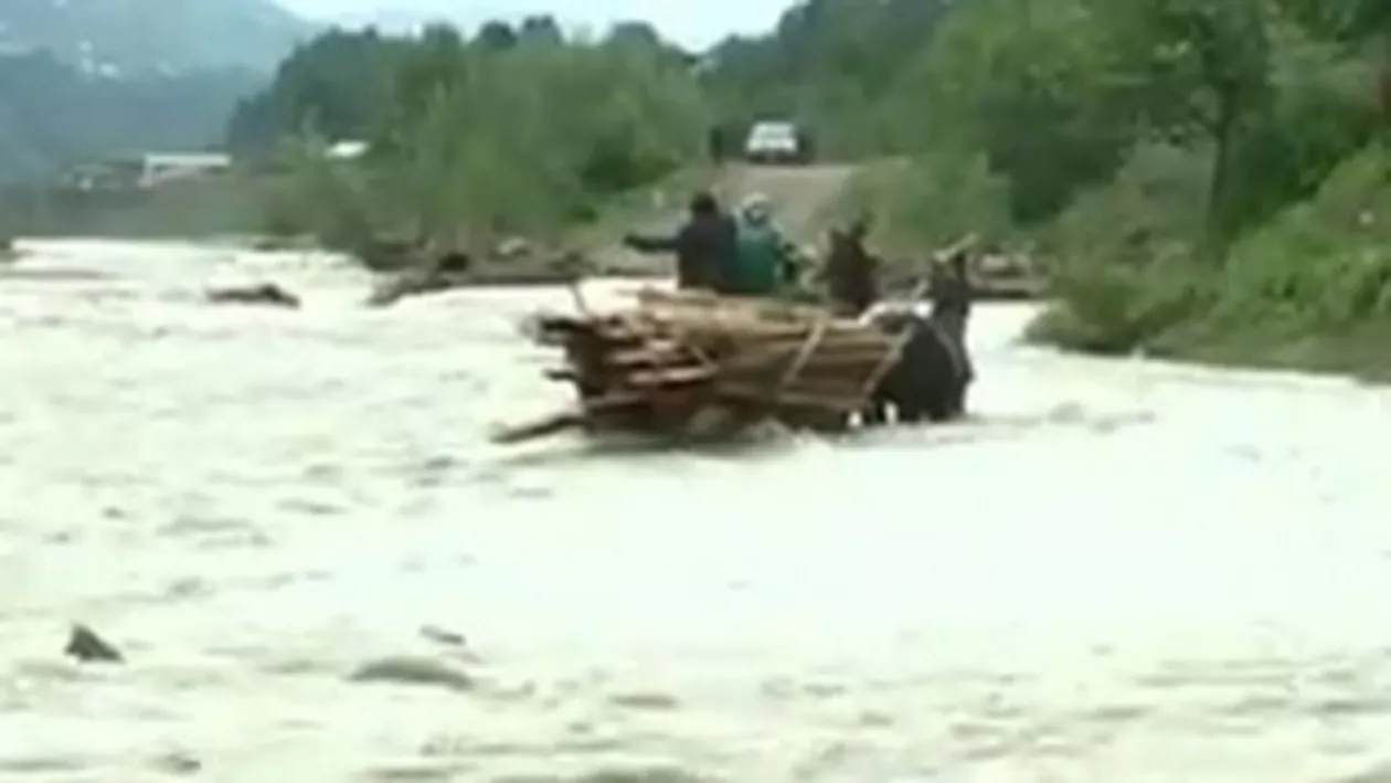 Zeci de case şi terenuri inundate în judeţul Sibiu, din cauza ploilor din ultimele 24 de ore